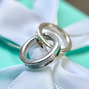 Tiffany & Co 1837 Collection Interlocking Circles Silver Necklace